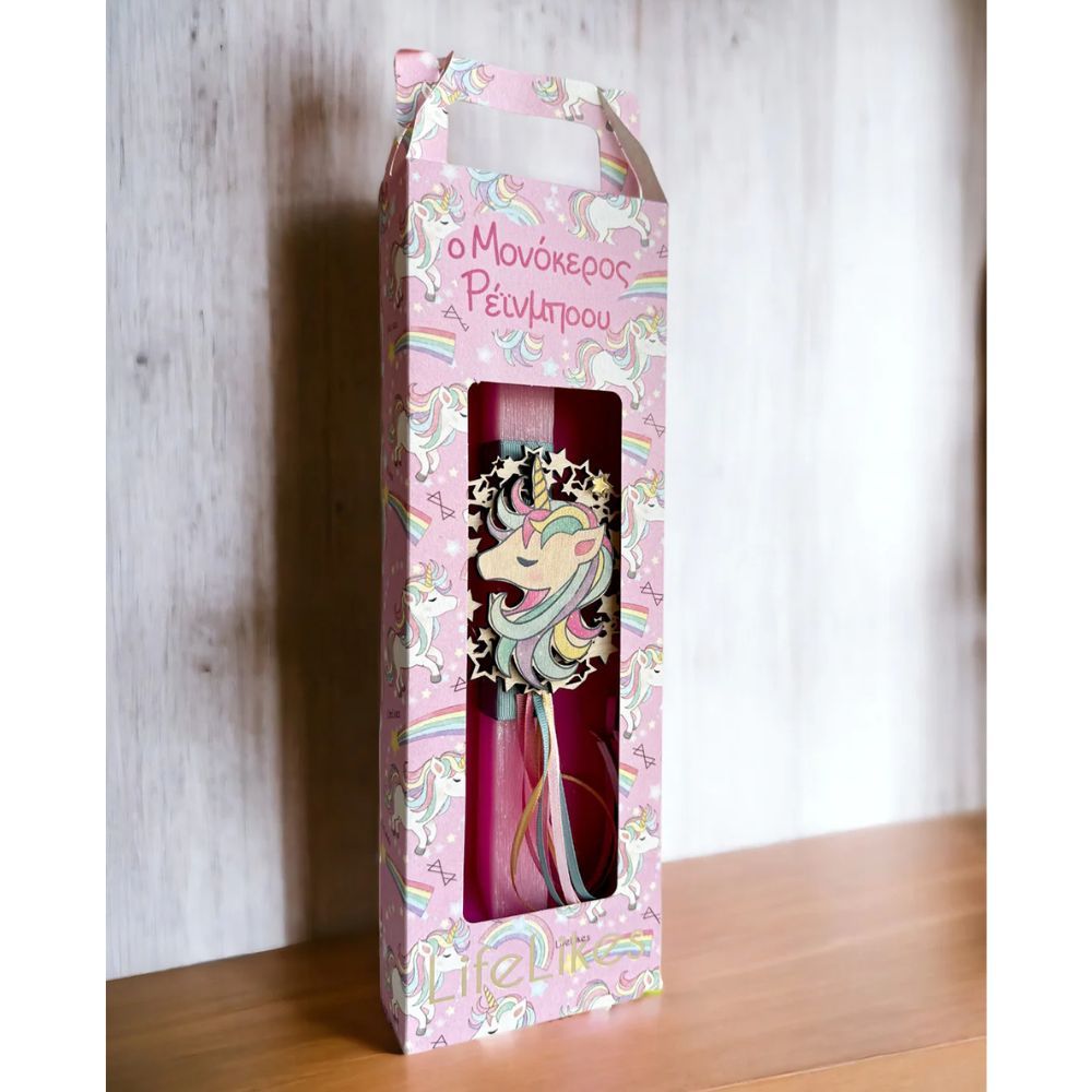 Lifelikes λαμπάδα ο μονόκερος ρέινμποου 04.21.00.000.3989