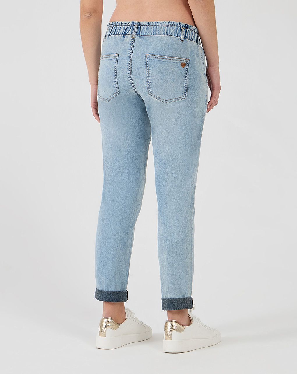 γυναικείο τζιν παντελόνι εγκυμοσύνης μπλε ανοιχτό με λάστιχο - Prénatal