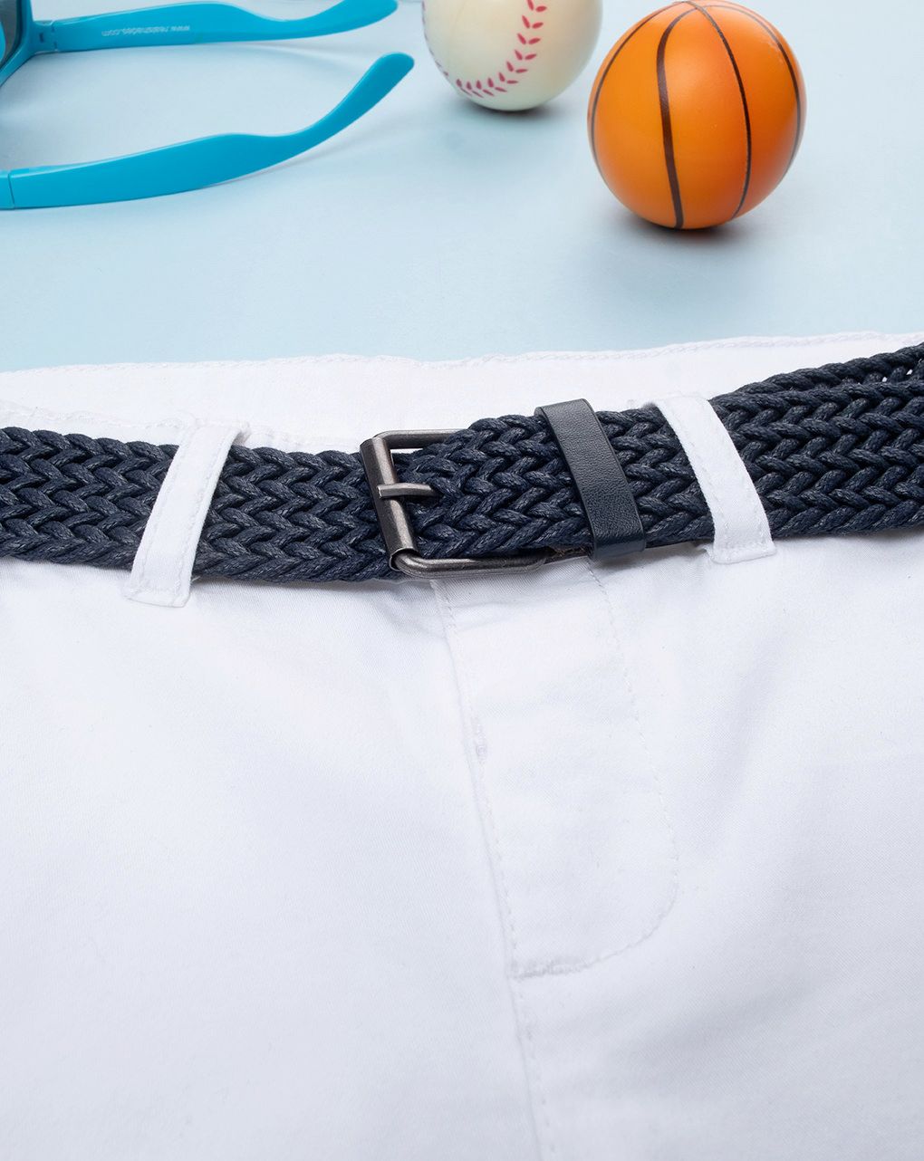 παιδική βερμούδα λευκή elegant για αγόρι - Prénatal