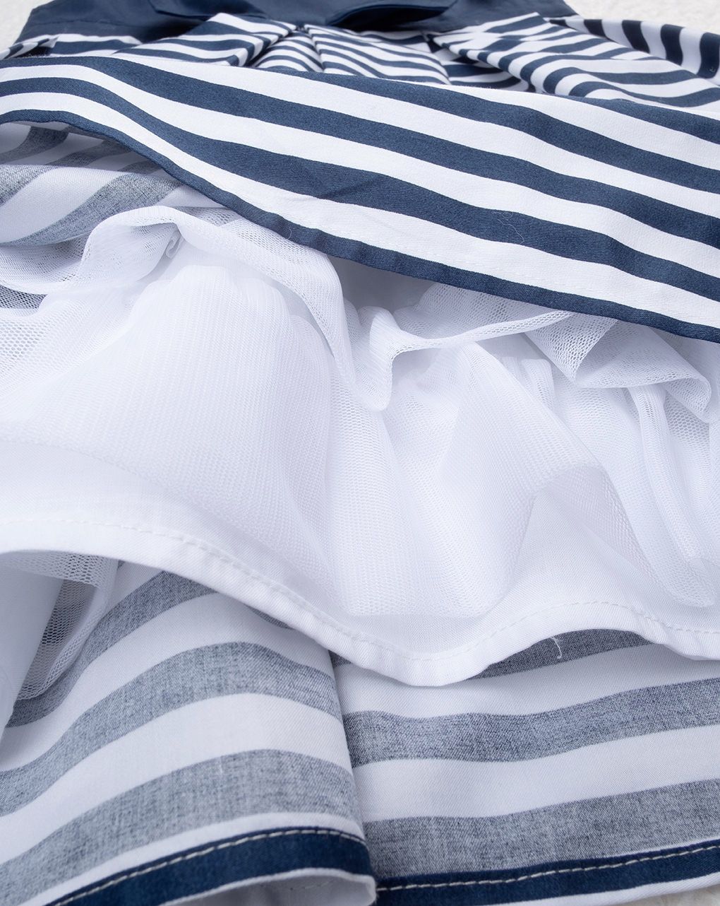 παιδικό φόρεμα μπλε/λευκό elegant για κορίτσι - Prénatal