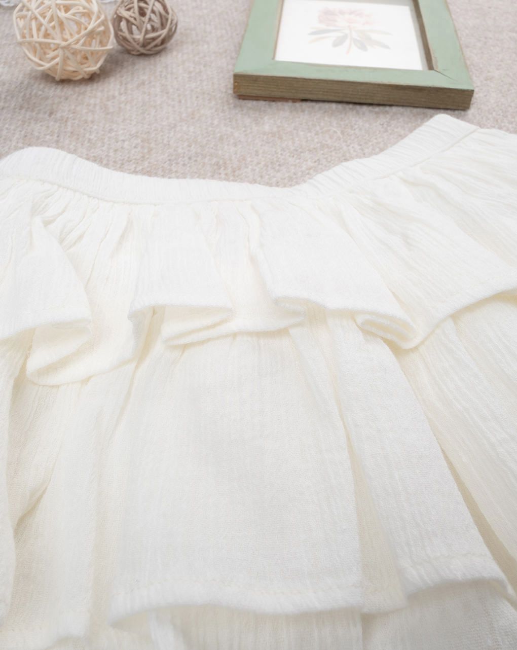 παιδική φούστα λευκή elegant για κορίτσι - Prénatal