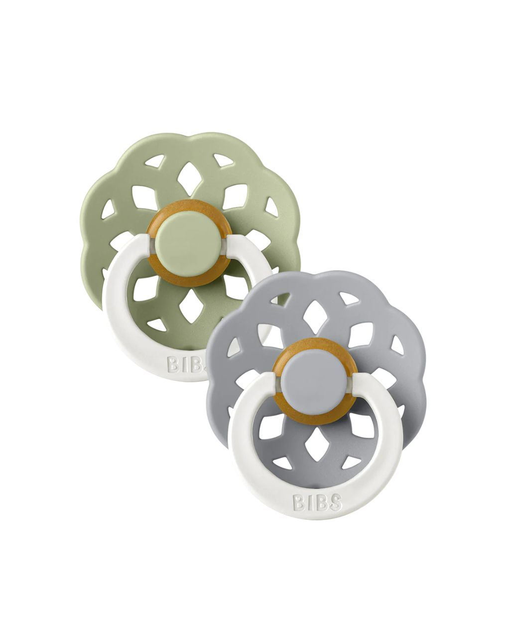 Bibs σετ πιπίλες 2τμχ boheme glow (6-18m) sage/cloud 240124