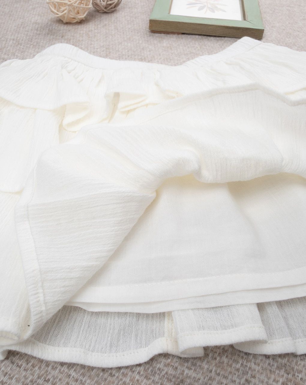 παιδική φούστα λευκή elegant για κορίτσι - Prénatal