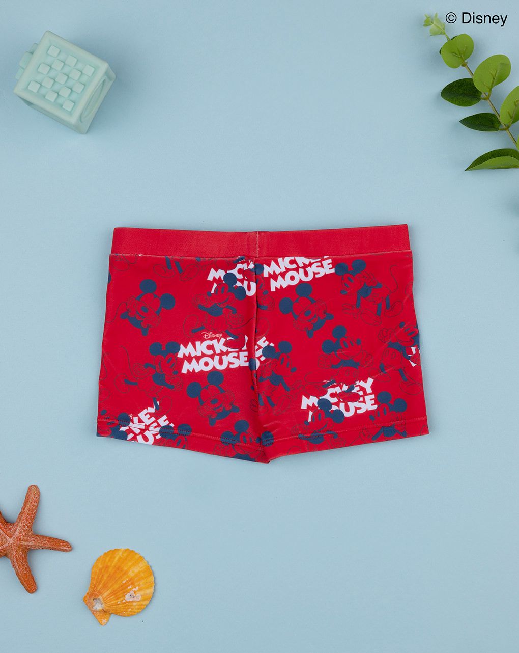 βρεφικό μαγιό σορτσάκι κόκκινο mickey για αγόρι - Prénatal