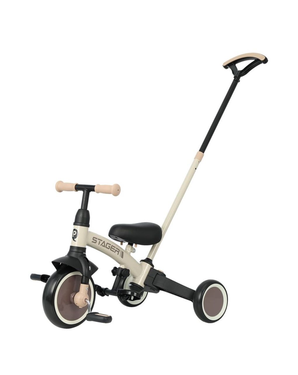 Qplay ποδήλατο τρίκυκλο stager 3in1 brown 01-1212075-03 - QPLAY