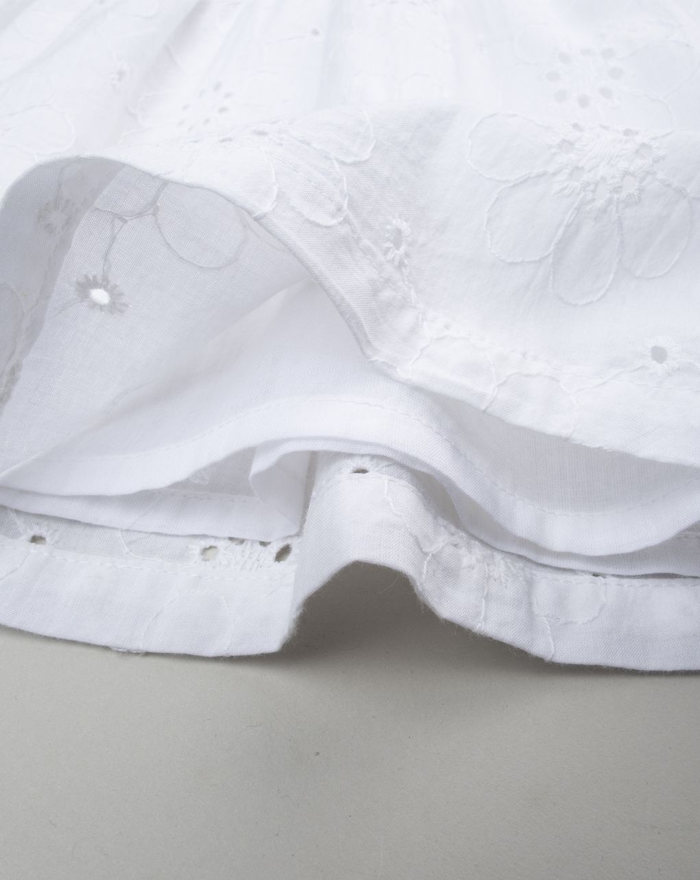 παιδικό πουκάμισο λευκό δαντέλα sangallo για κορίτσι - Prénatal