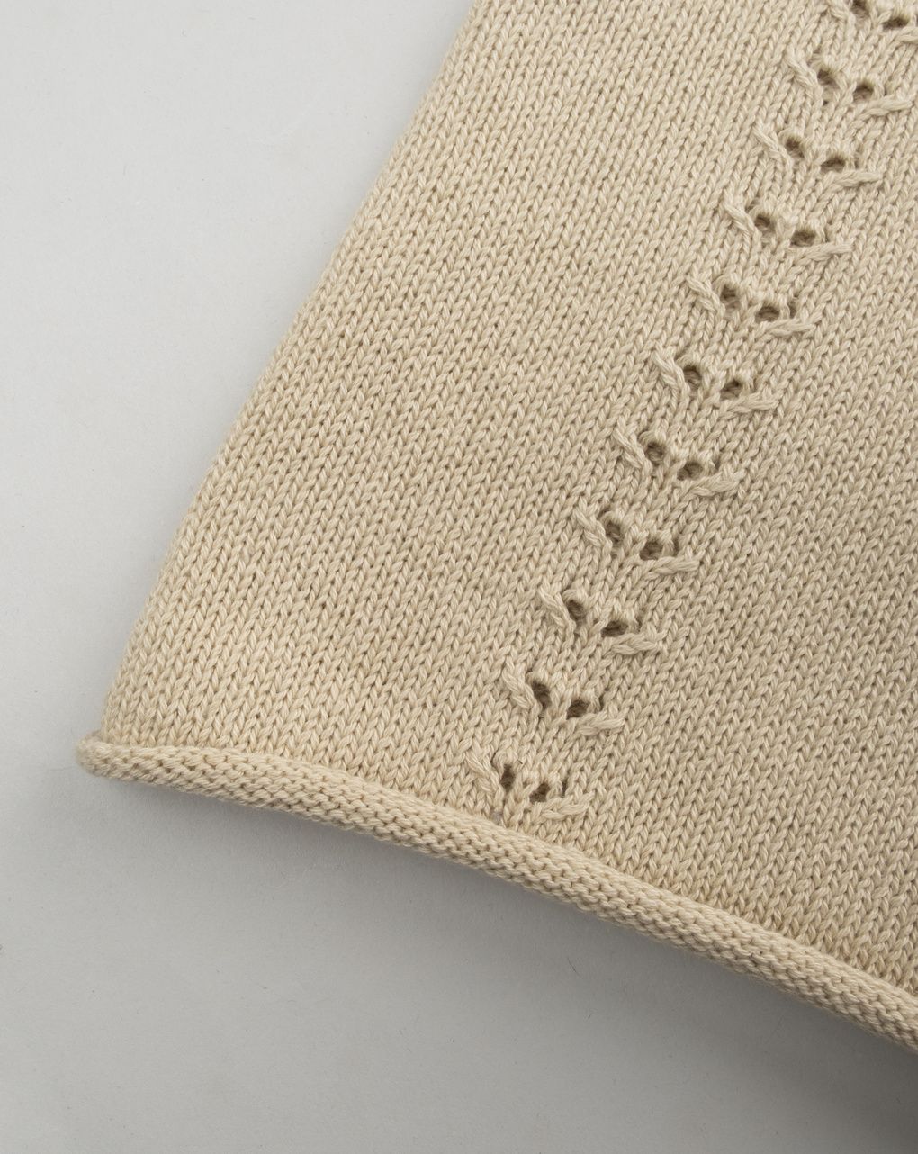 παιδική αμάνικη πλεκτή μπλούζα μπεζ για κορίτσι - Prénatal