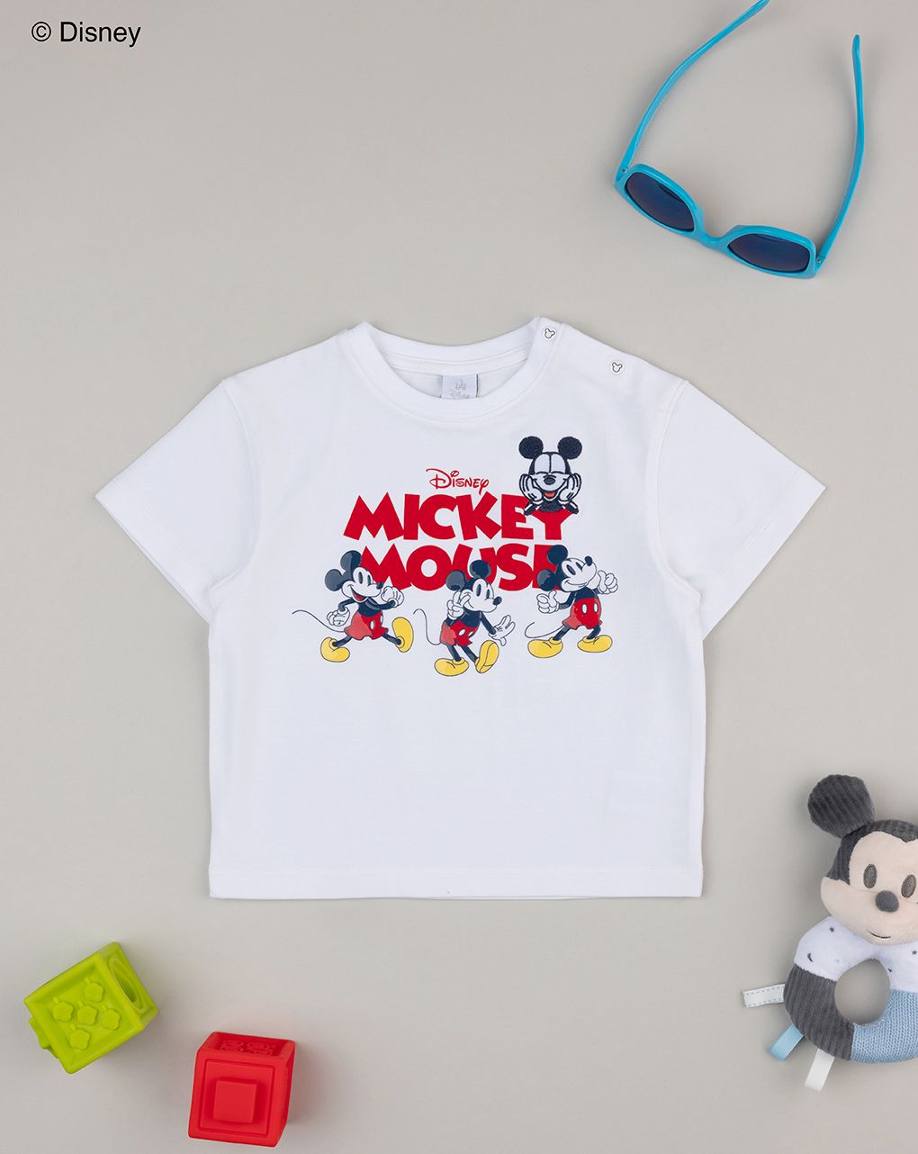 βρεφικό t-shirt λευκό mickey για αγόρι - Prénatal