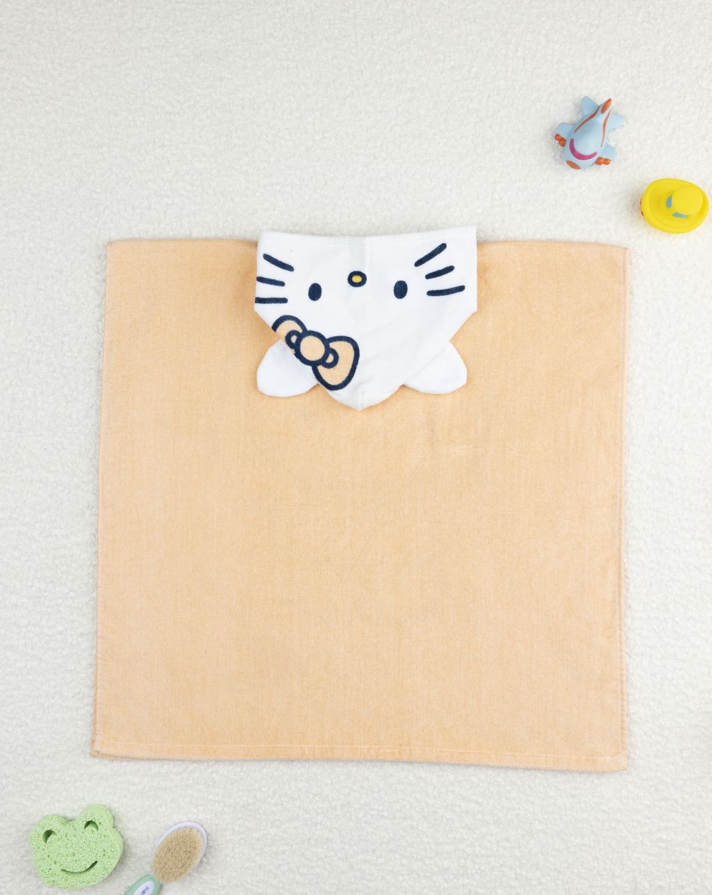βρεφικό πόντσο θαλάσσης πορτοκαλί hello kitty για κορίτσι - Prénatal