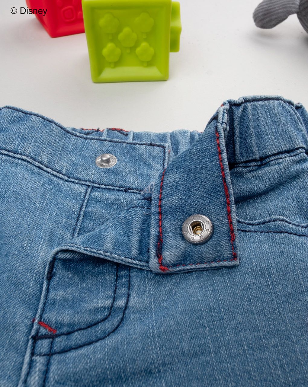 βρεφική τζιν βερμούδα μπλε mickey για αγόρι - Prénatal