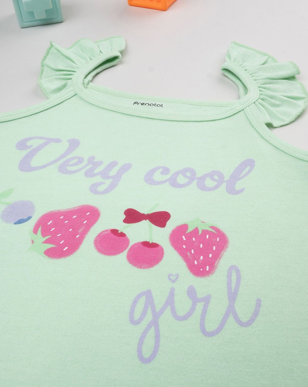 παιδική αμάνικη μπλούζα πράσινη cool για κορίτσι - Prénatal