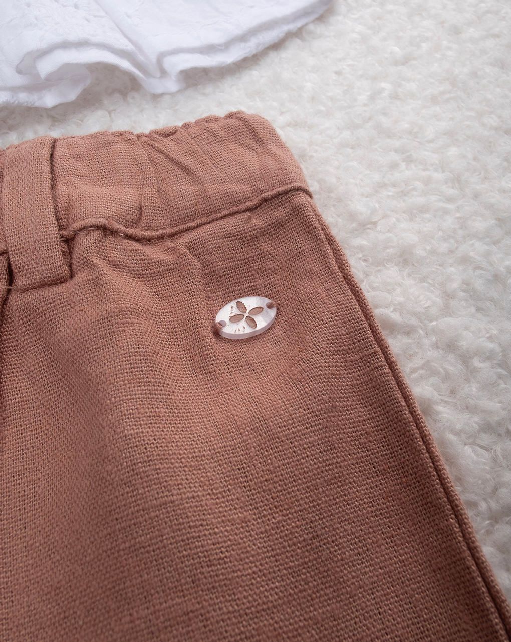 βρεφικό σετ μπλούζα sangallo και παντελόνι για κορίτσι - Prénatal