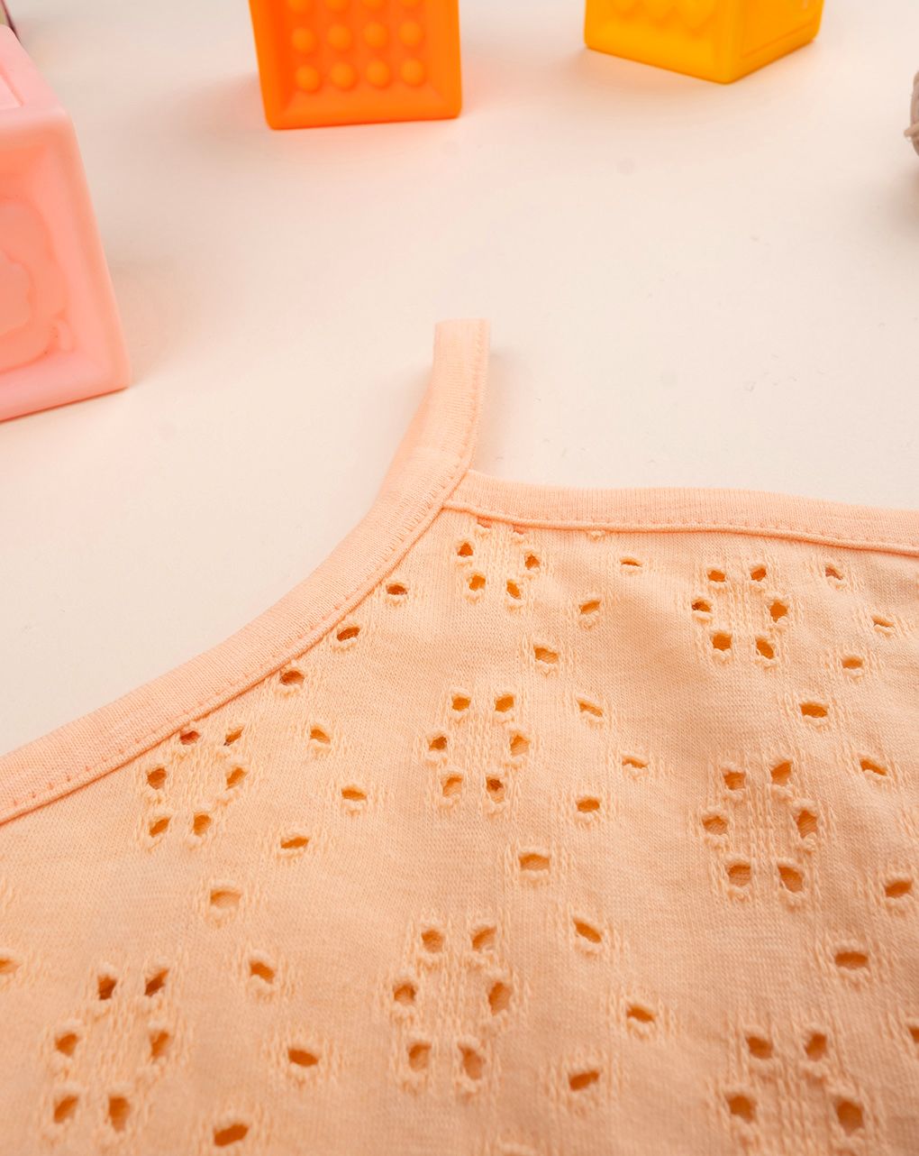 παιδικό φόρεμα πορτοκαλί sangallo για κορίτσι - Prénatal