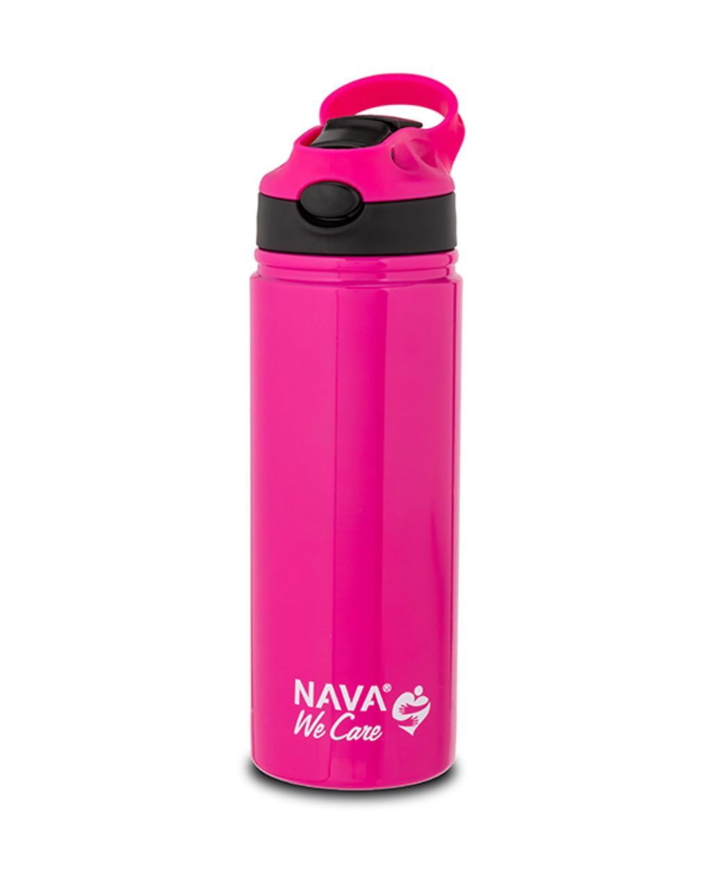 Nava θερμός μπουκάλι ανοξείδωτο "we care" magenta 500ml 10-016-050 - Nava