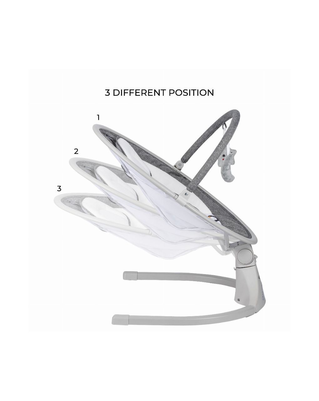 Freeon ηλεκτρικό ρηλάξ elite swing με μουσική grey 84898 - Freeon