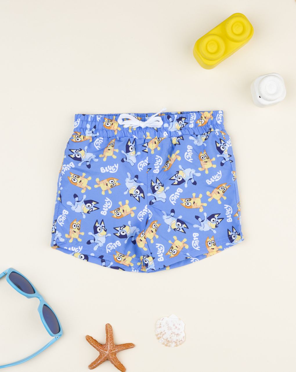 βρεφικό μαγιό boxer μπλε bluey για αγόρι