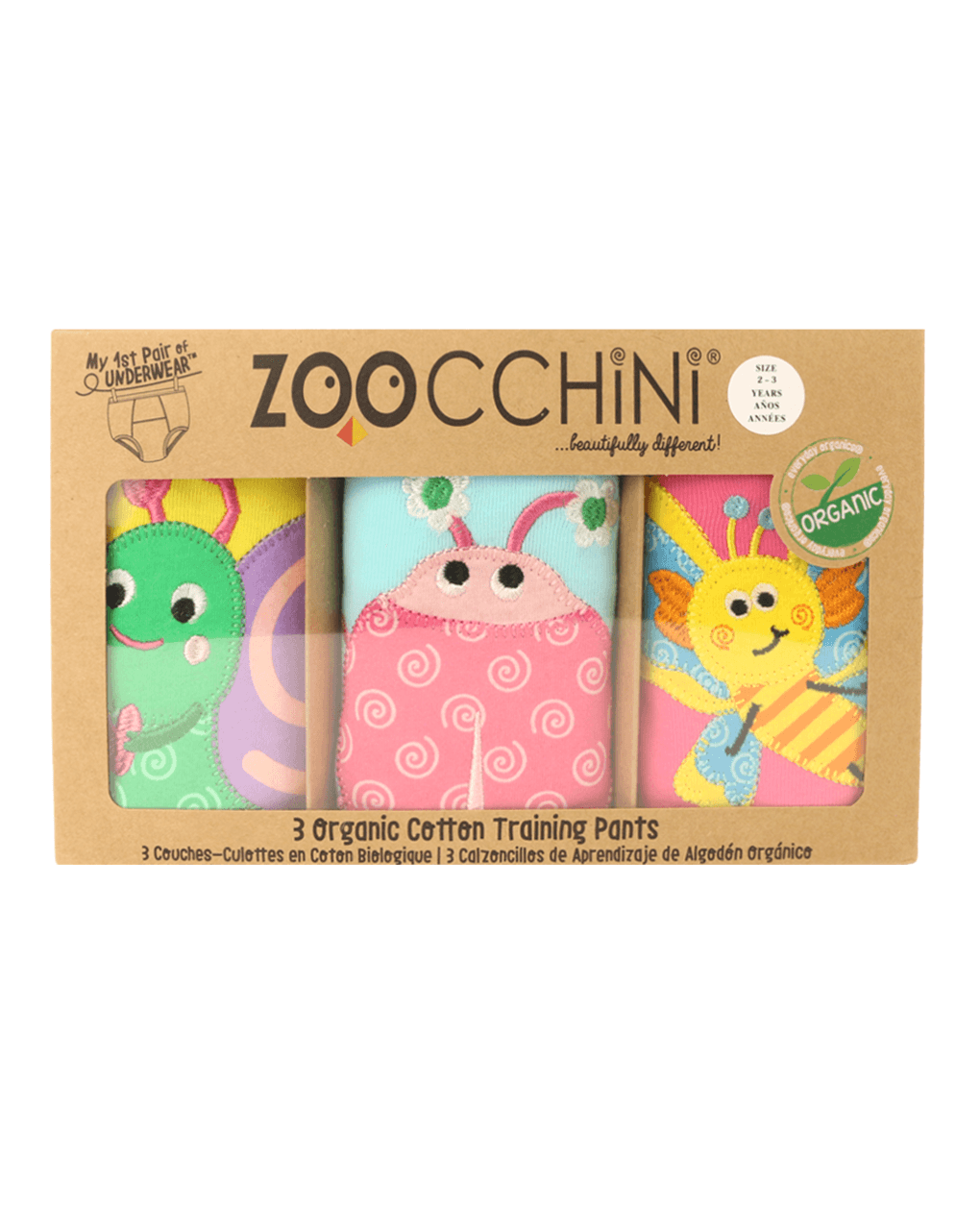 Zoocchini εκπαιδευτικά βρακάκια garden creatures zoo13015
