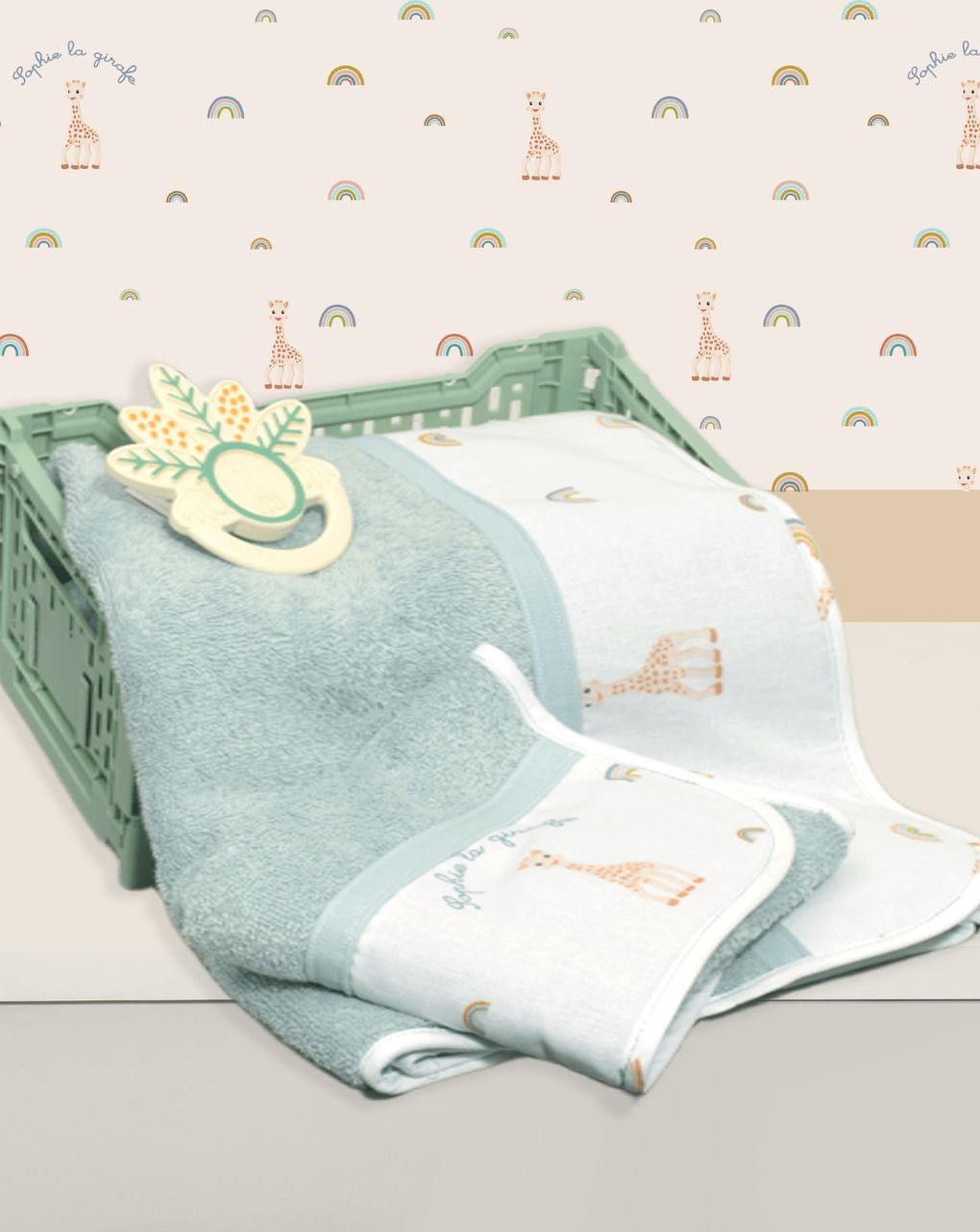 Sophie la girafe σετ πετσέτες 2 τεμ σχέδιο 503 46-6760/503 - SOPHIE LA GIRAFE