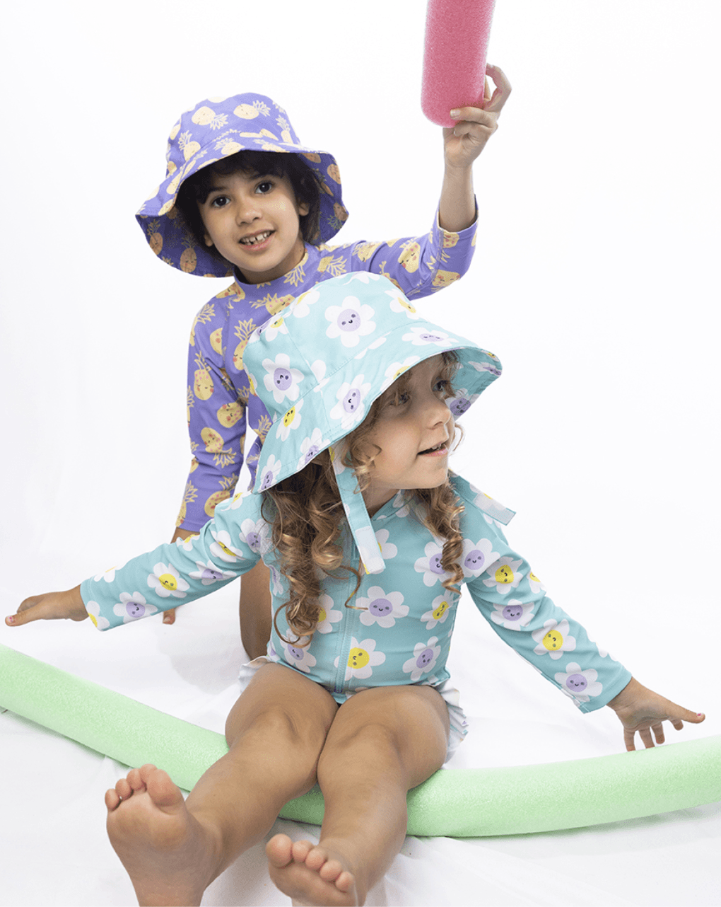 Zoocchini σετ uv μαγιό πάνα, bucket καπέλο & μπλούζα pineapple zoo16016 - Zoocchini