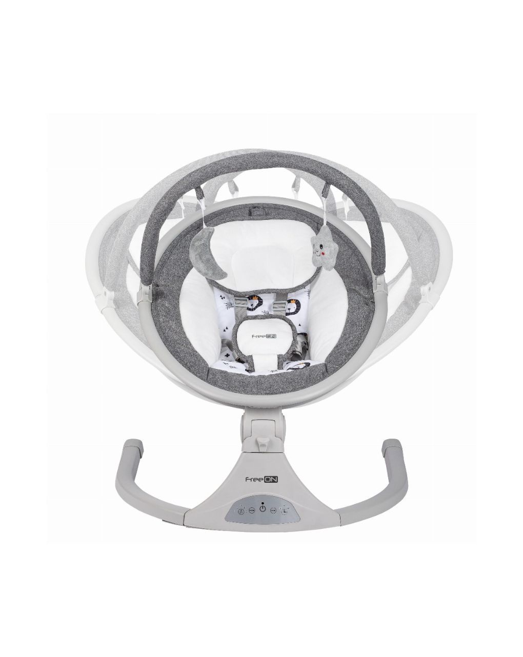 Freeon ηλεκτρικό ρηλάξ elite swing με μουσική grey 84898 - Freeon