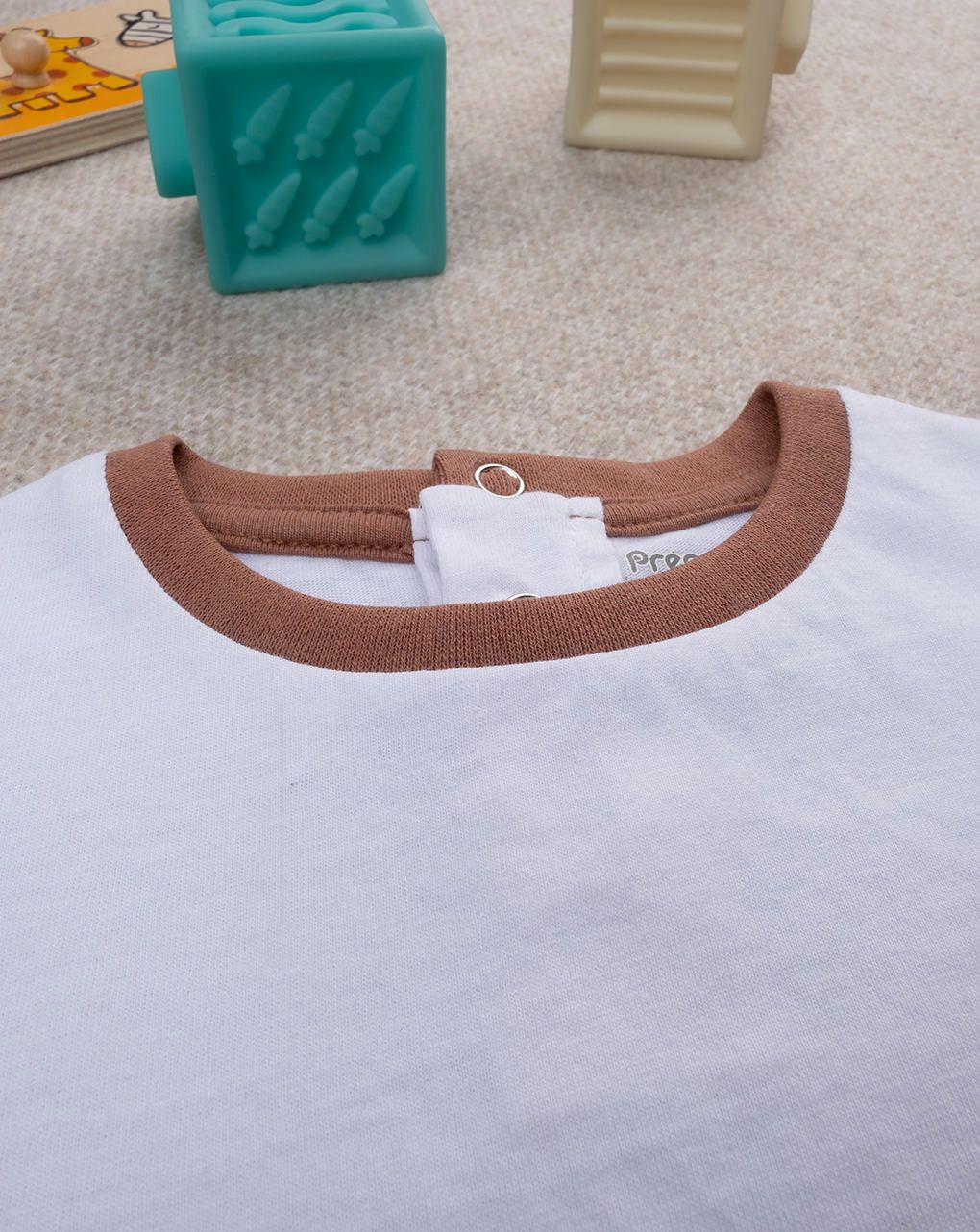βρεφικό t-shirt λευκό/καφέ savana για αγόρι - Prénatal