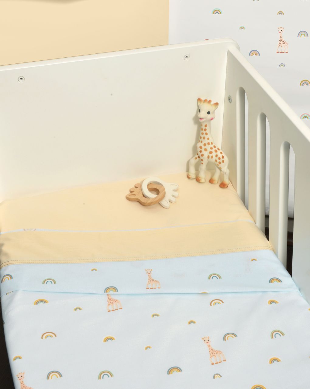 Sophie la girafe σεντόνια λίκνου σετ 2 75x110 σχέδιο 504 46-6704/504 - SOPHIE LA GIRAFE