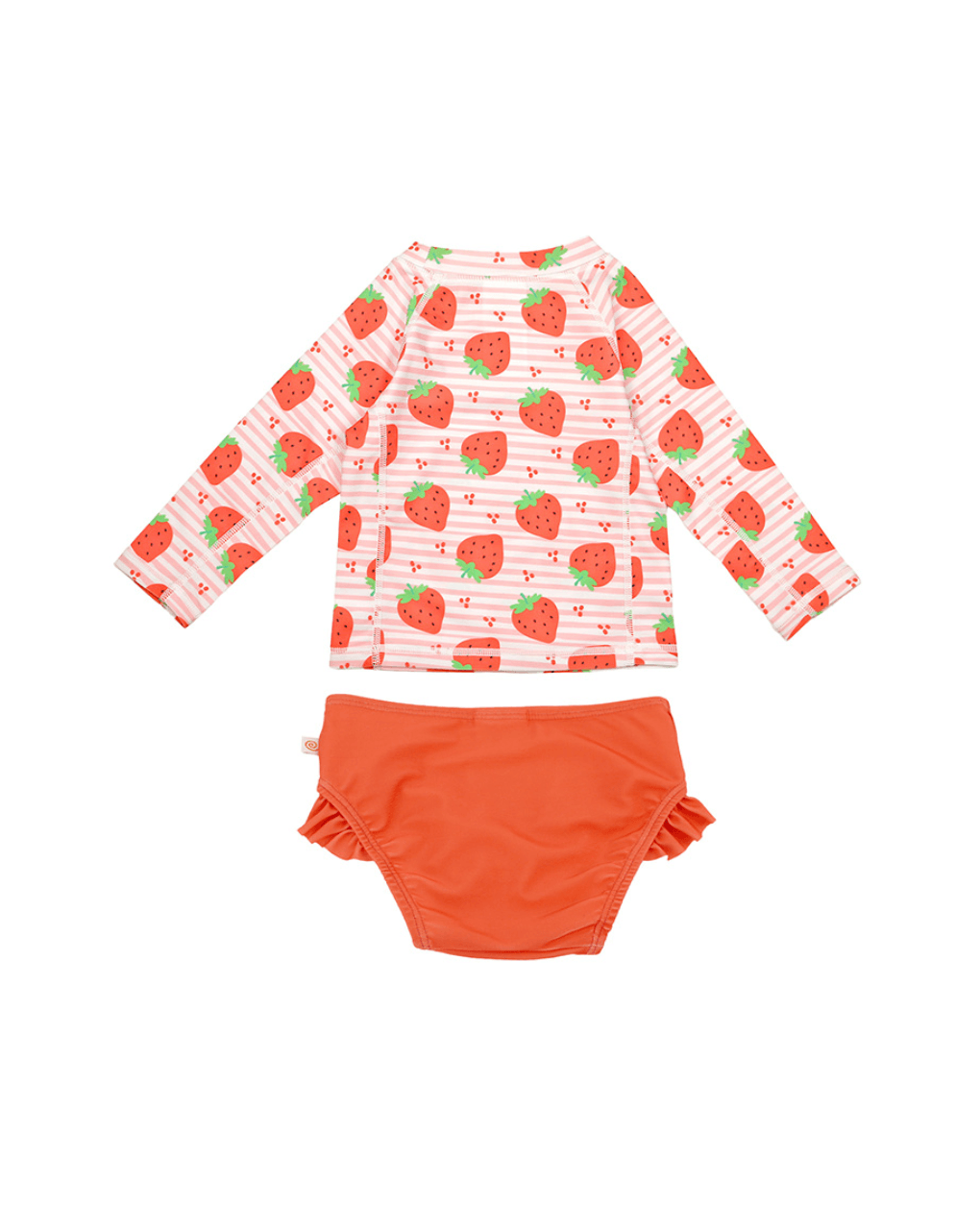 Zoocchini σετ uv μαγιό και μπλούζα strawberry 6 μηνών - 4 ετών zoo16404 - Zoocchini