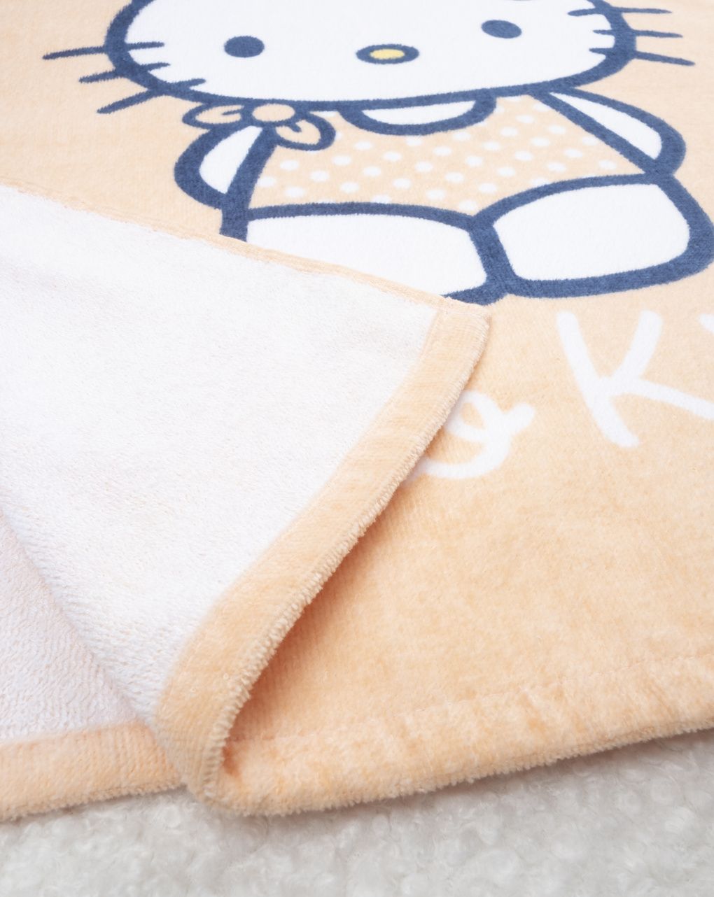 βρεφικό πόντσο θαλάσσης πορτοκαλί hello kitty για κορίτσι - Prénatal