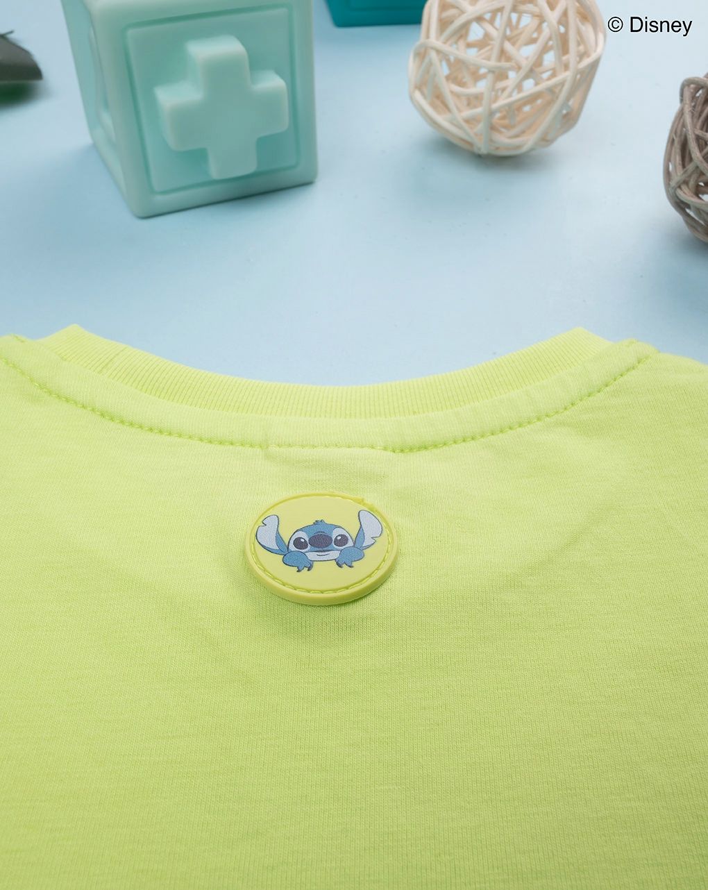 βρεφική αμάνικη μπλούζα λαχανί stitch για αγόρι - Prénatal