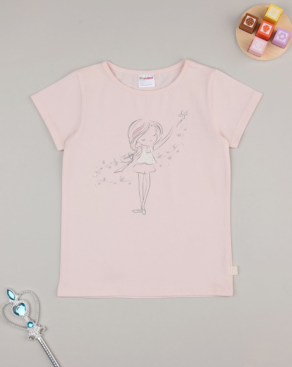 παιδικό t-shirt ροζ nature για κορίτσι