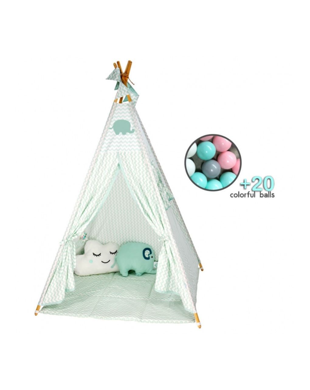 Bebe stars παιδική σκηνή elephant με μπάλες 302-184