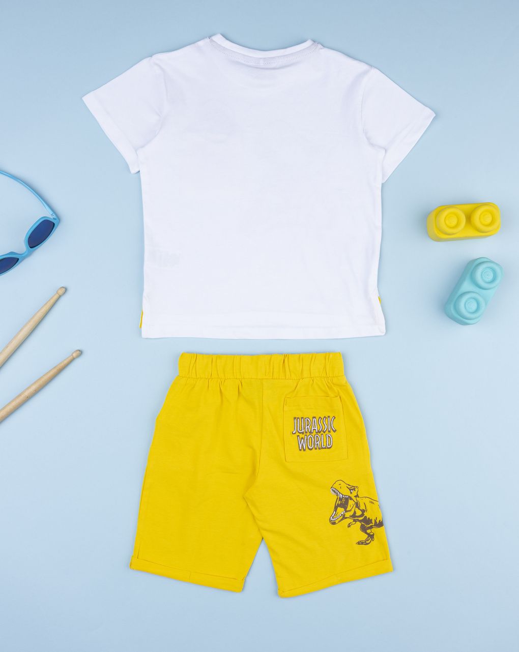 παιδικό σετ t-shirt και σορτσάκι jurassic world για αγόρι - Prénatal