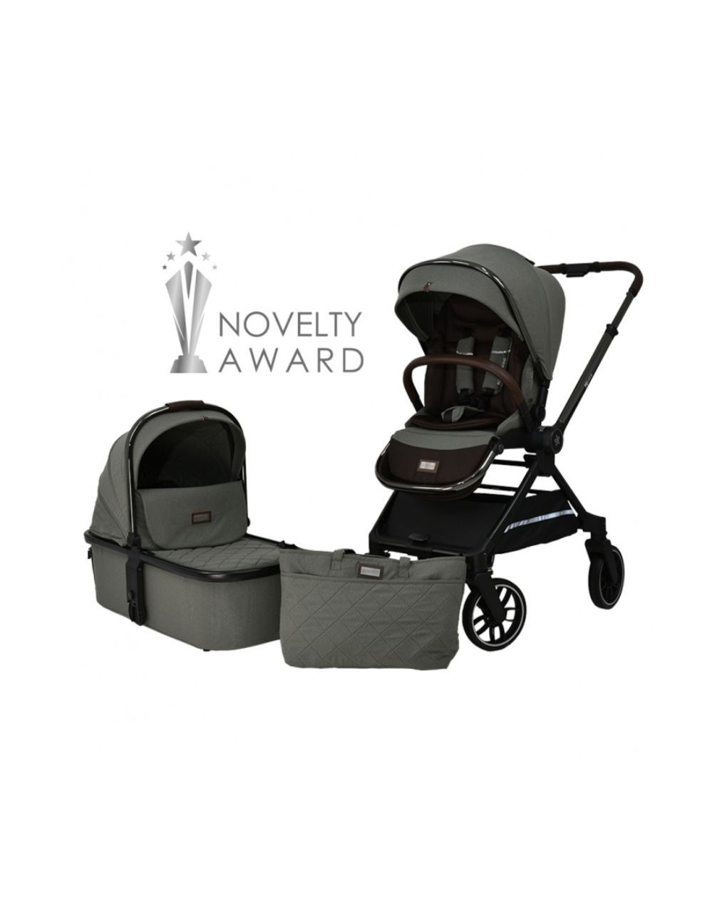 Bebe stars πολυκαρότσι mirage 2σε1 olive 331-189