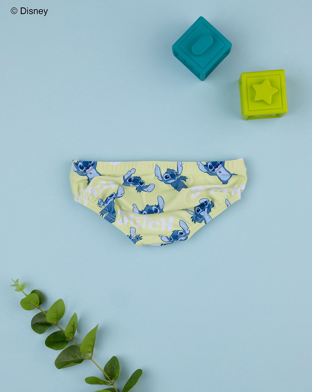 βρεφικό μαγιό σλιπ λαχανί stitch για αγόρι - Prénatal