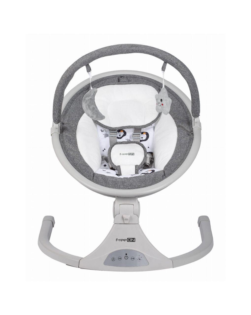 Freeon ηλεκτρικό ρηλάξ elite swing με μουσική grey 84898