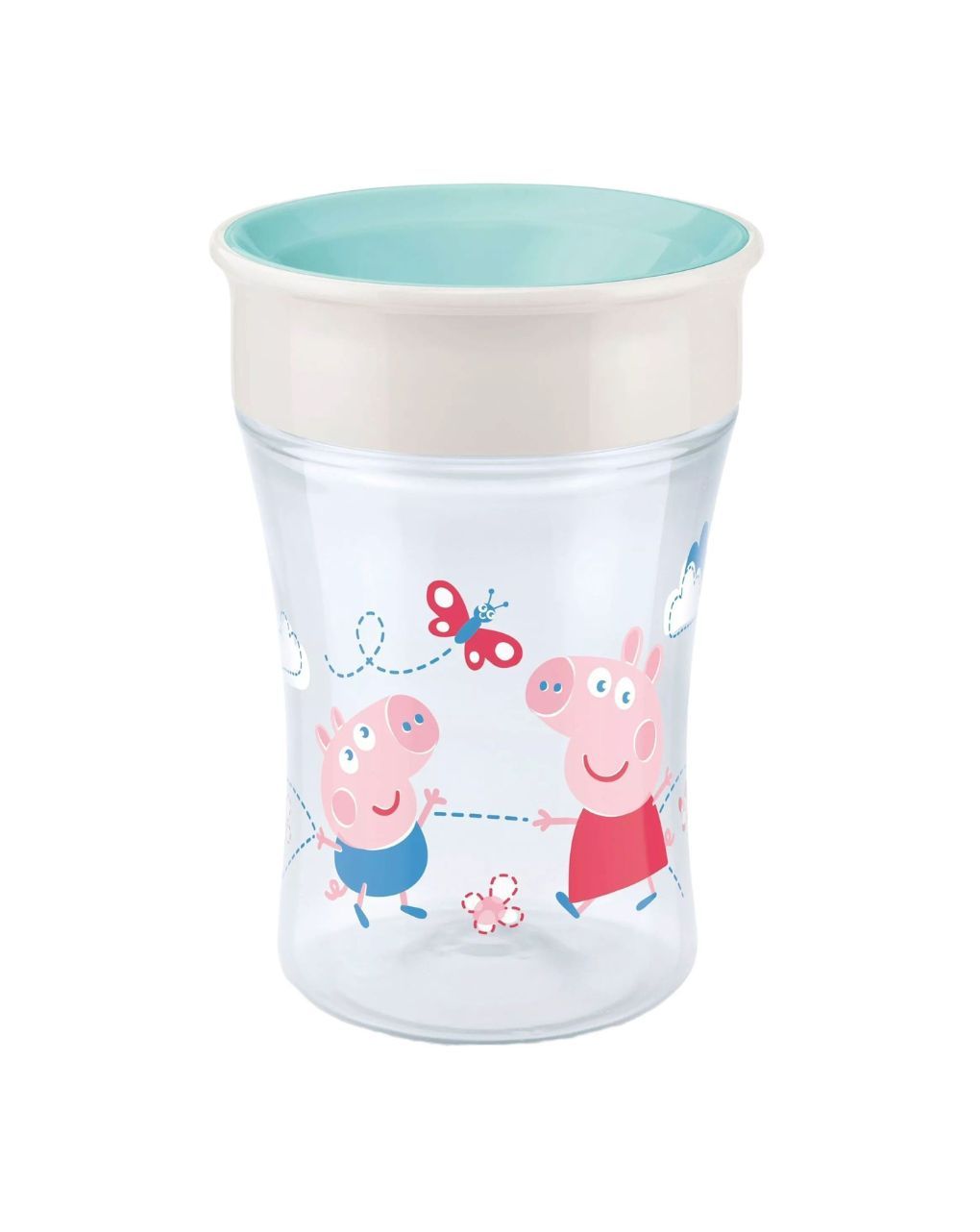 Nuk εκπαιδευτικό ποτηράκι evolution magic cup 230ml 8m+ peppa pig 10255009