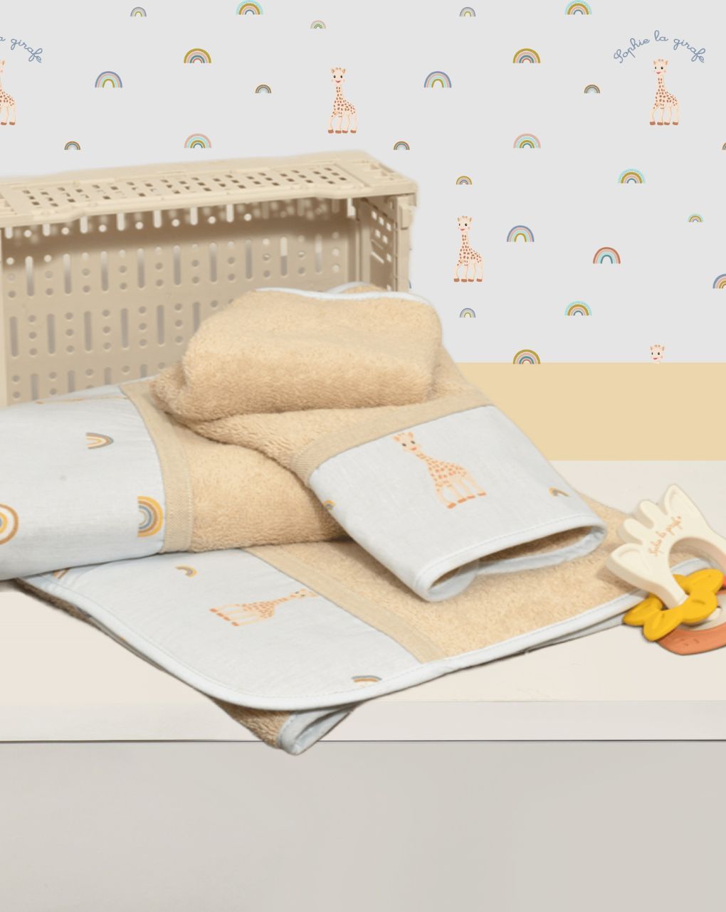 Sophie la girafe σετ πετσέτες 2 τεμ σχέδιο 504 46-6760/504 - SOPHIE LA GIRAFE