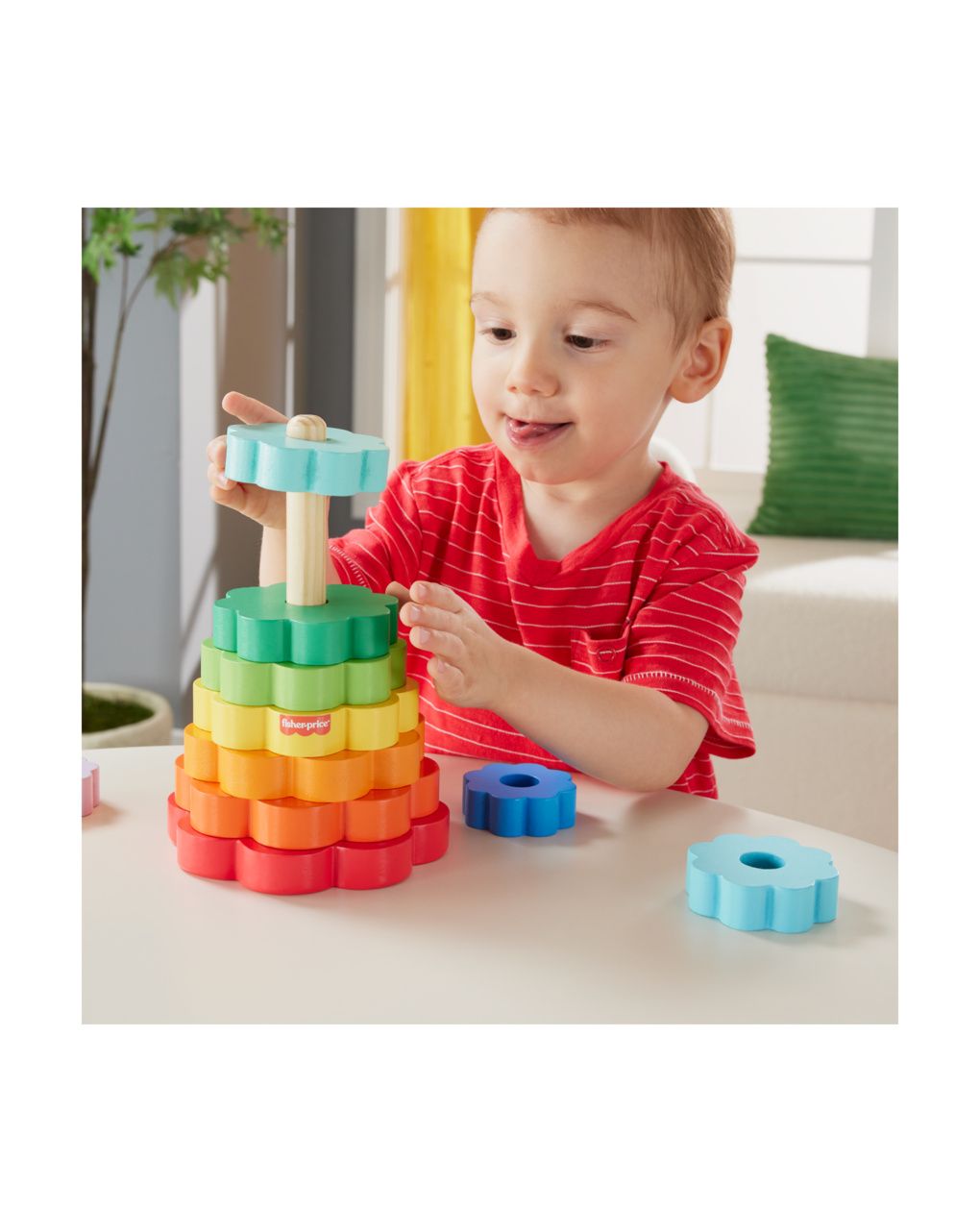 Mattel fisher-price ξύλινη πυραμίδα hxt77 - Fisher-Price