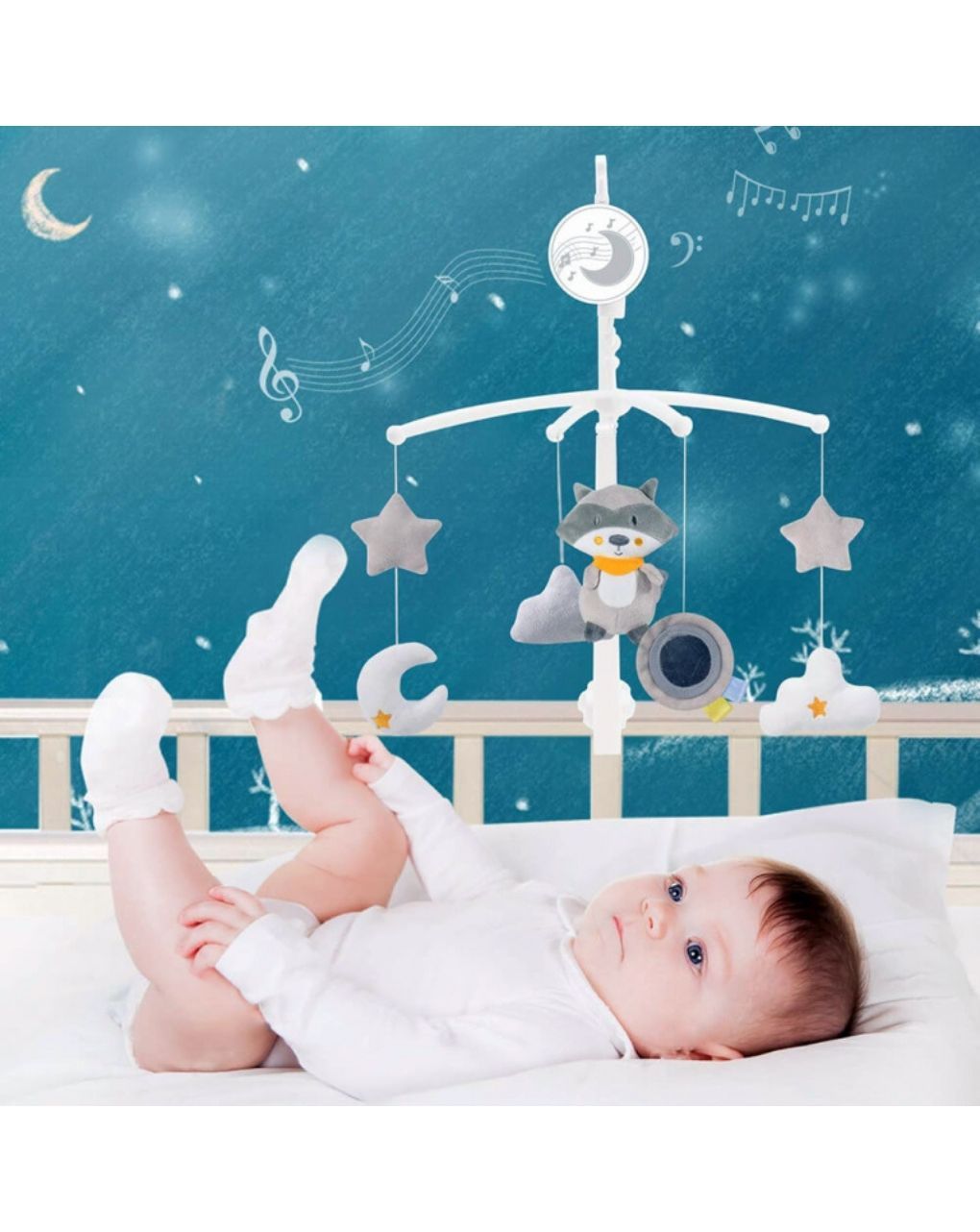 Bebe stars μουσικό κρεβατιού raccoon 854-186 - Bebe Stars