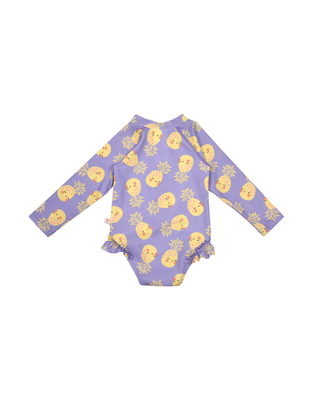 Zoocchini ολόσωμο μαγιό με μανίκια uv pineapple 6 μηνών - 4 ετών zoo12602 - Zoocchini