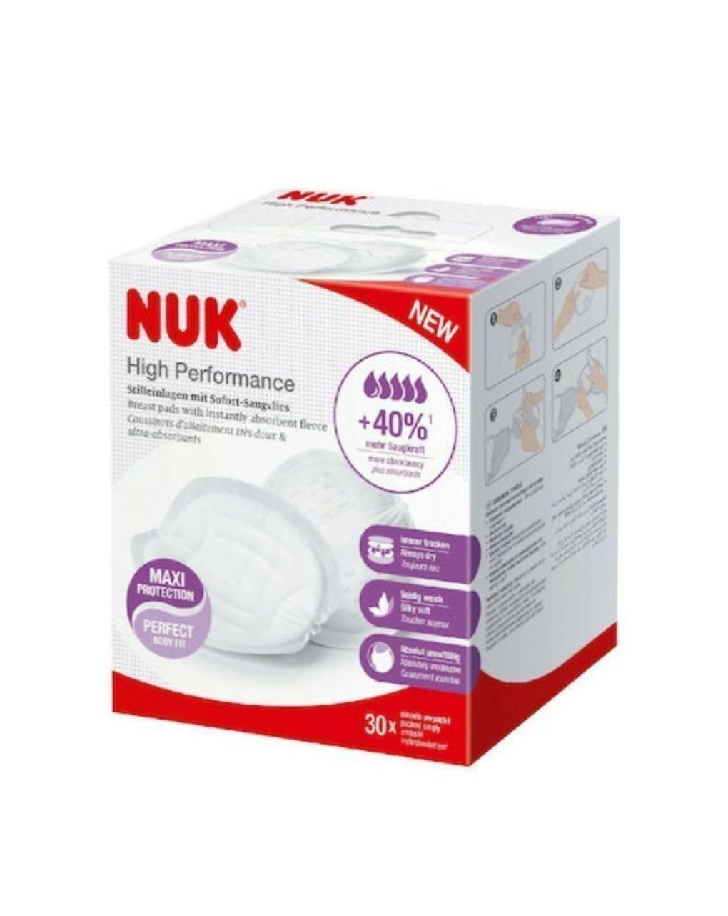 Nuk επιθέματα στήθους high performance 30τμχ 10252134 - Nuk