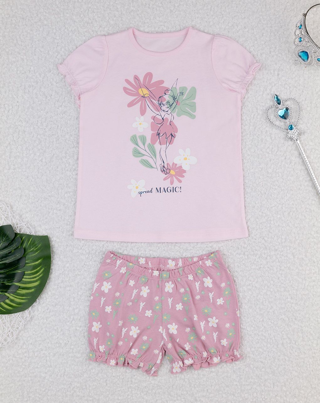 παιδική πιτζάμα ροζ tinker bell για κορίτσι - Prénatal
