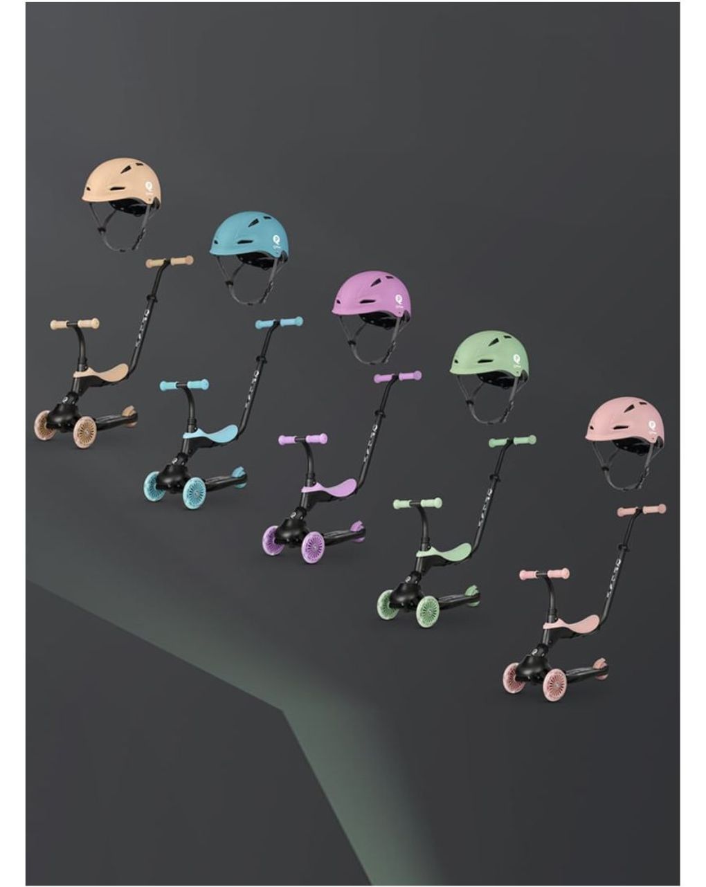 Qplay manbo παιδικό προστατευτικό κράνος για ποδήλατο-scooter πατίνι jade green 01-2002325-01 - QPLAY
