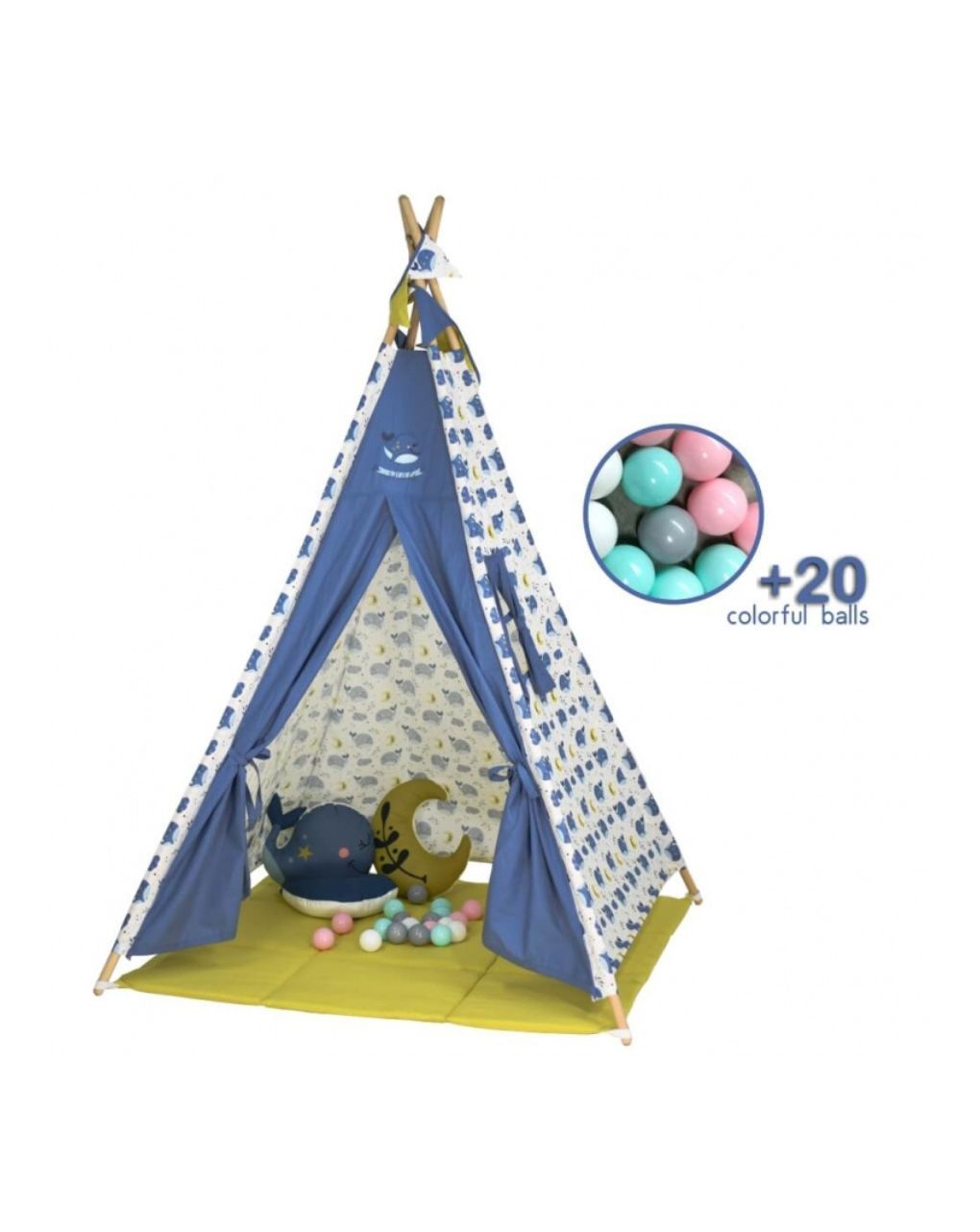 Bebe stars παιδική σκηνή whale με μπάλες 302-181