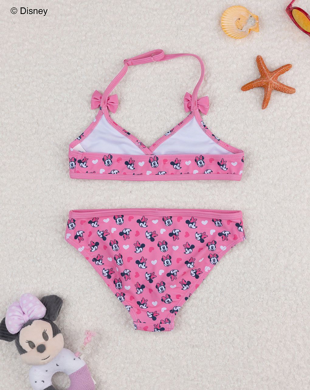 παιδικό μαγιό μπικίνι ροζ minnie για κορίτσι - Prénatal