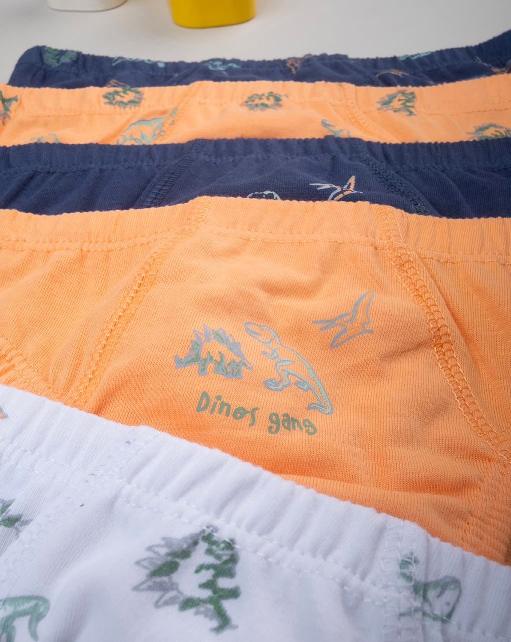 παιδικά σλιπ με δεινόσαυρους πακέτο x7 για αγόρι - Prénatal