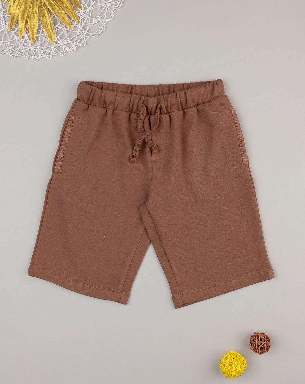 παιδική βερμούδα καφέ για αγόρι