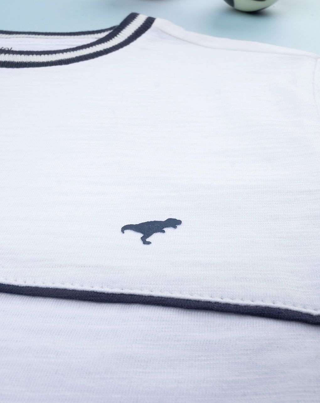 παιδικό t-shirt λευκό με δεινόσαυρο για αγόρι - Prénatal