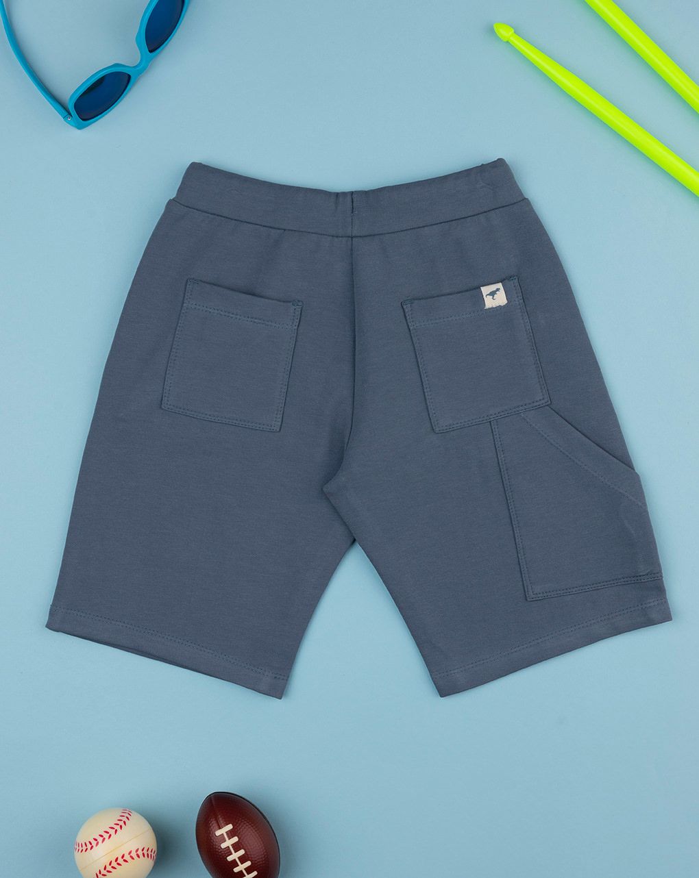 παιδική βερμούδα μπλε dino για αγόρι - Prénatal