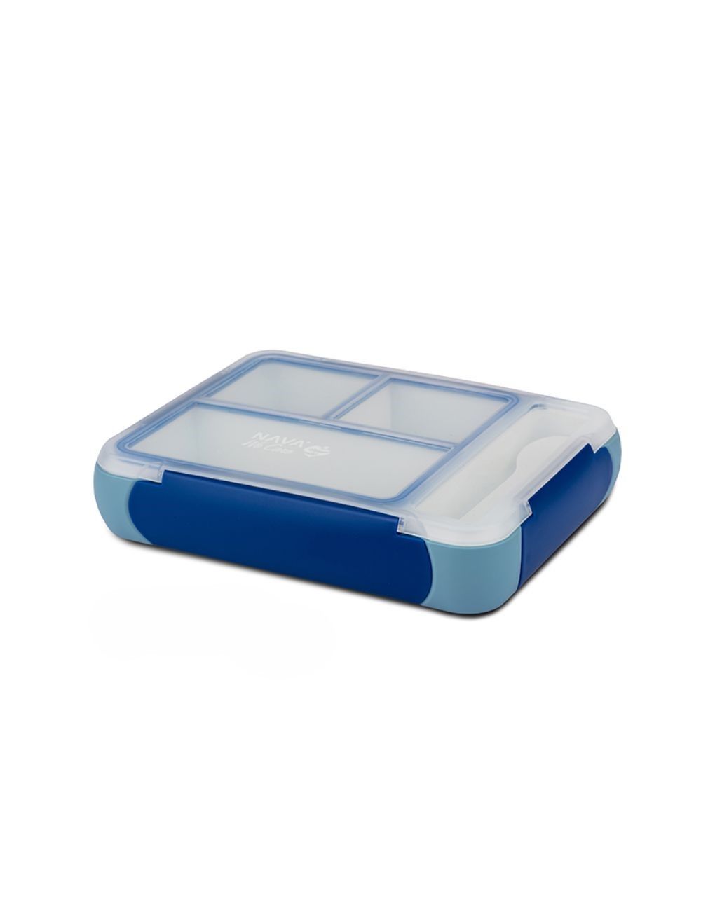 Nava δοχείο φαγητού bento πλαστικό ορθογώνιο "we care" 800ml μπλε 10-262-021 - Nava
